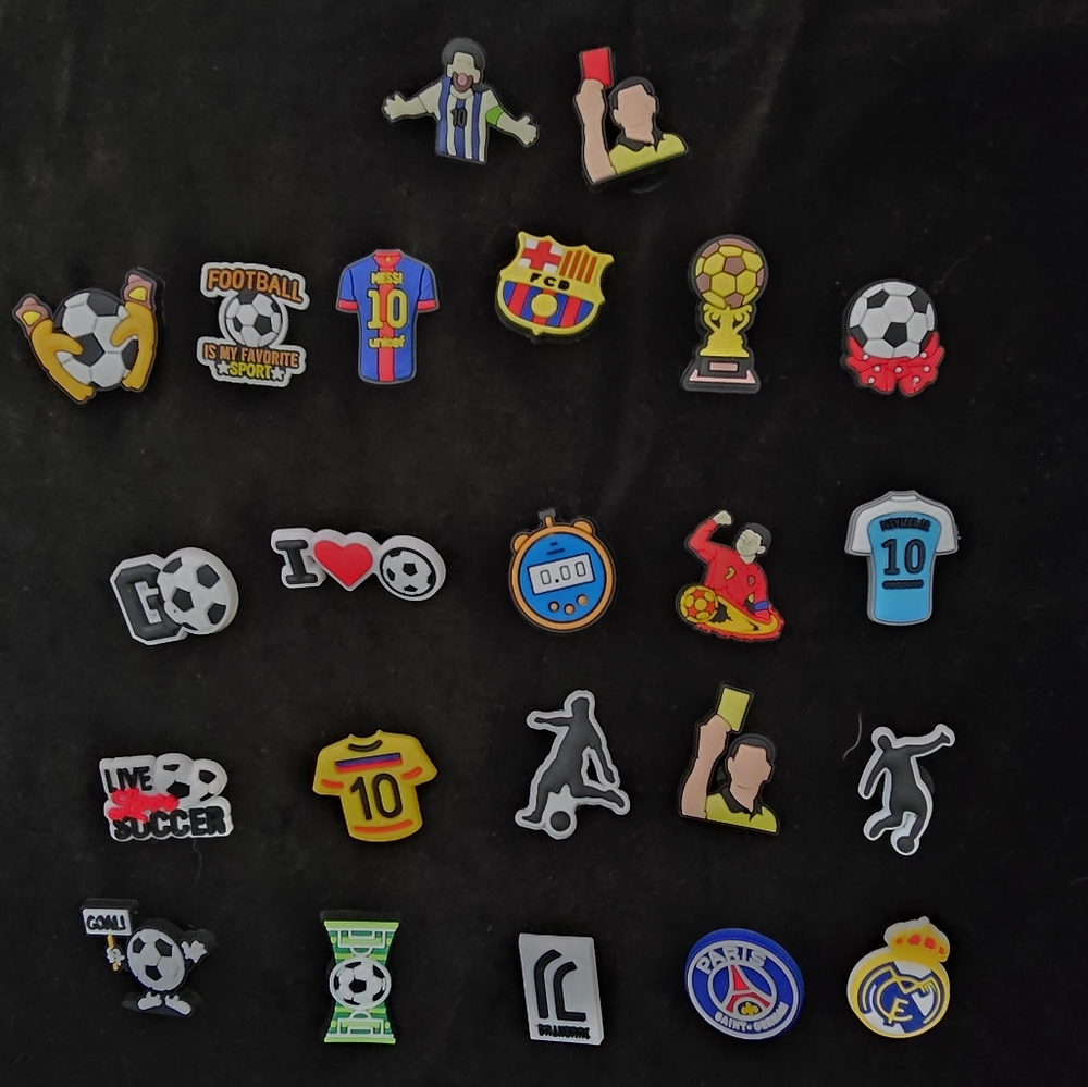 Colorful Graphic pcs Soccer Shoe Charms, Boys Men Teen, X Crock Wolrd Cup 2026